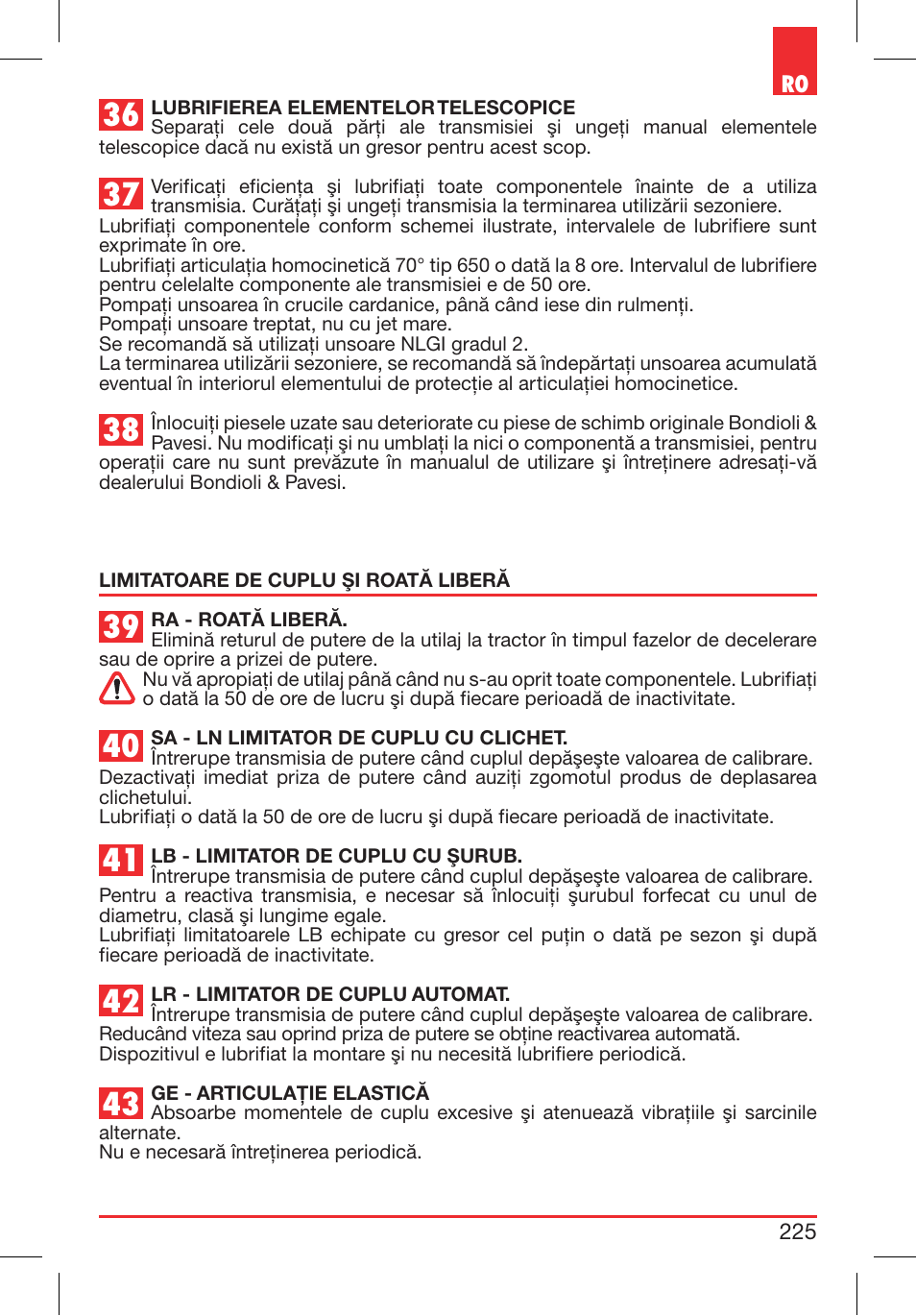 Bondioli&Pavesi 399CEE010_E User Manual | Page 225 / 255