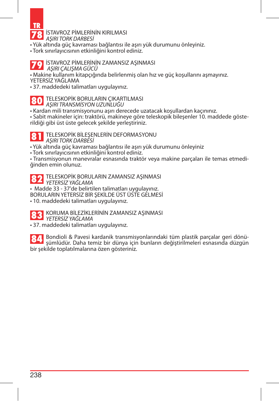 Bondioli&Pavesi 399CEE010_E User Manual | Page 238 / 255