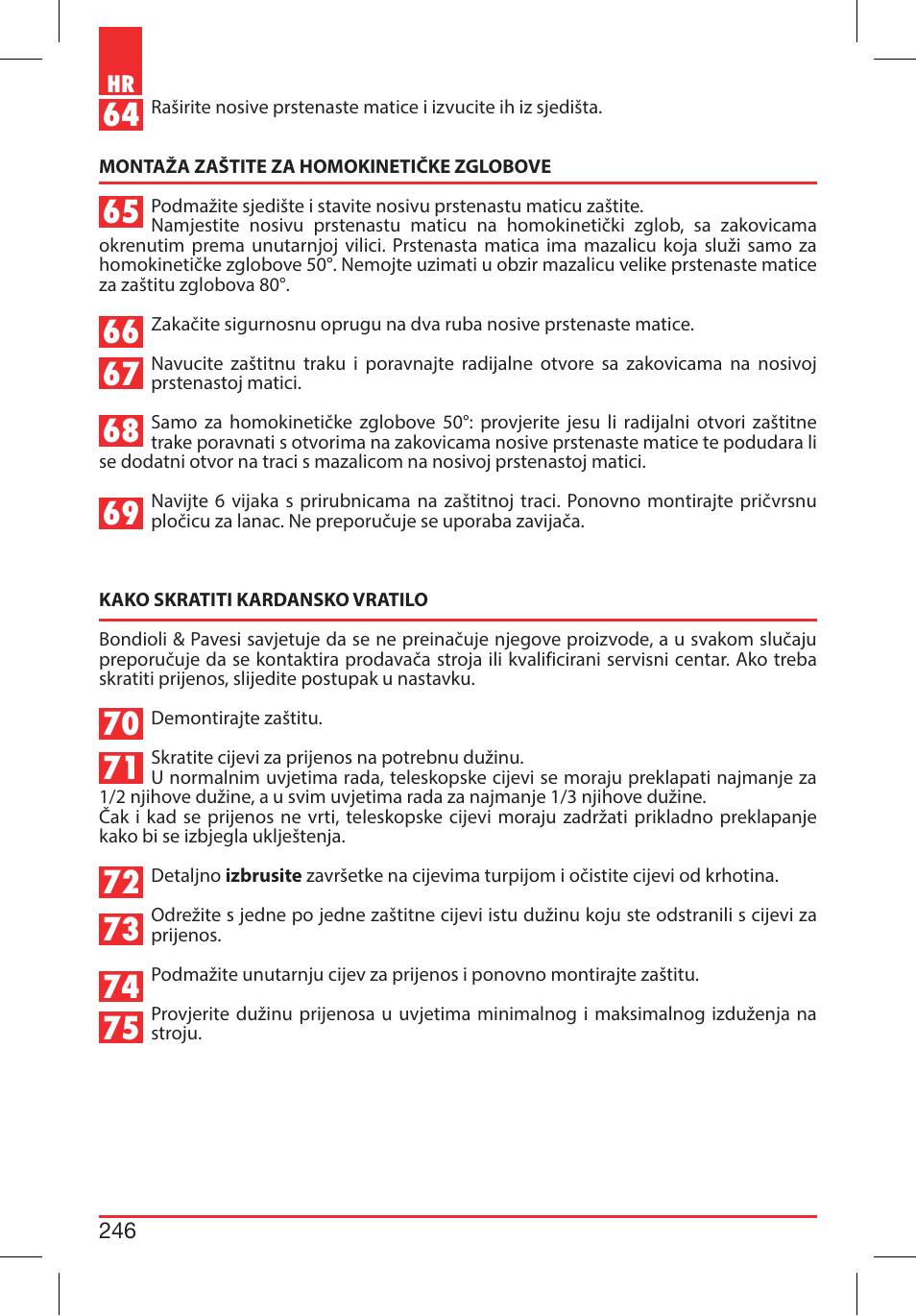 Bondioli&Pavesi 399CEE010_E User Manual | Page 246 / 255