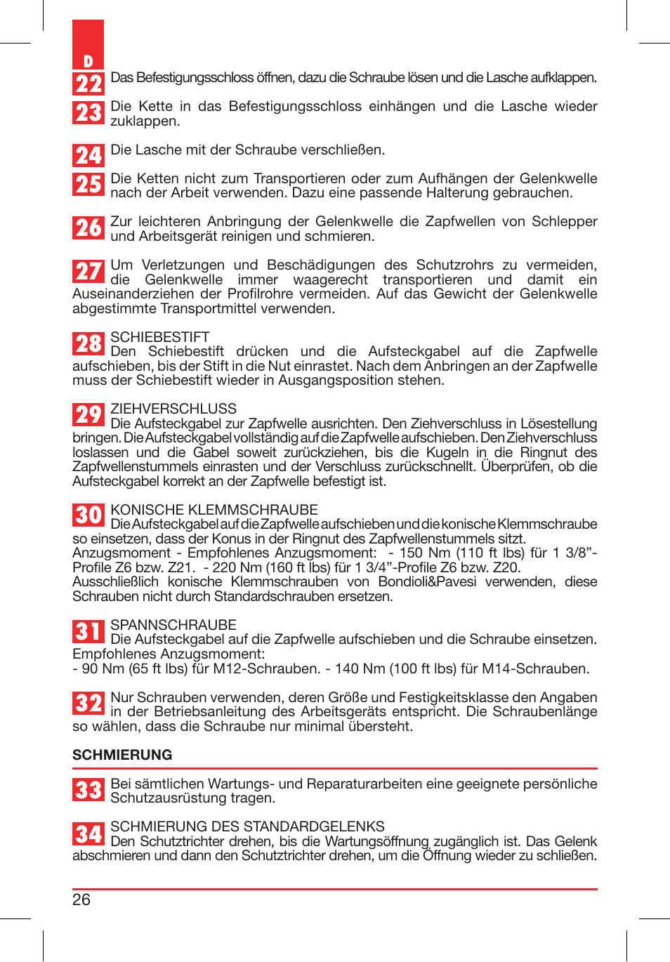 Bondioli&Pavesi 399CEE010_E User Manual | Page 26 / 255
