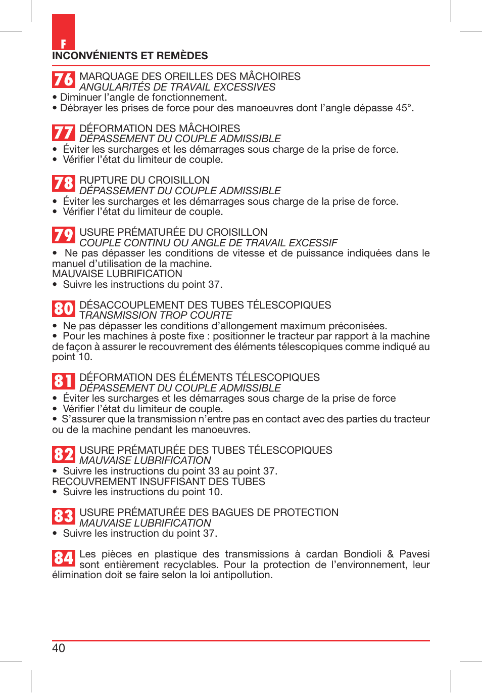 Bondioli&Pavesi 399CEE010_E User Manual | Page 40 / 255