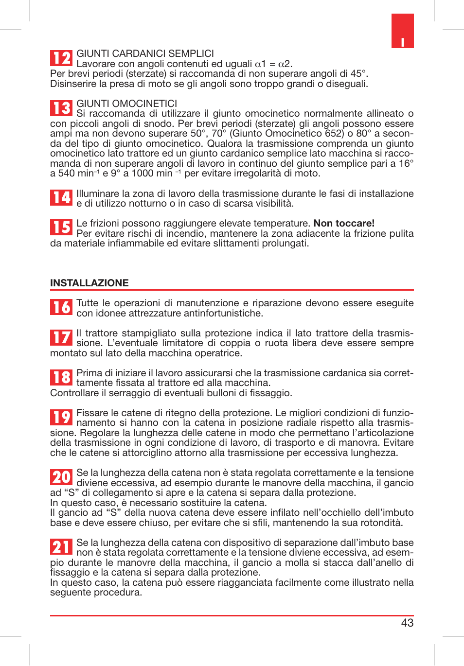 Bondioli&Pavesi 399CEE010_E User Manual | Page 43 / 255