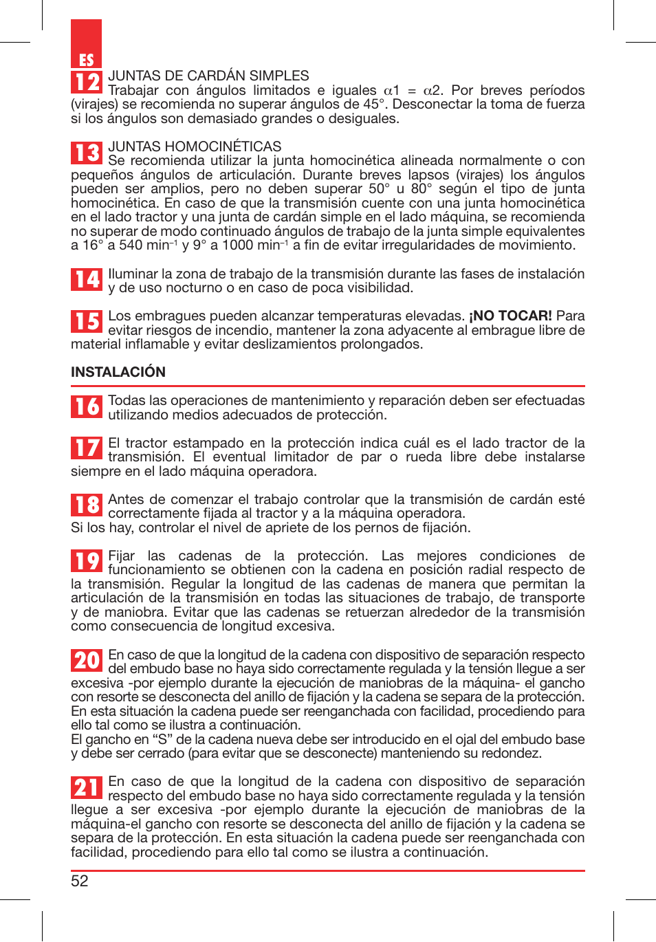 Bondioli&Pavesi 399CEE010_E User Manual | Page 52 / 255