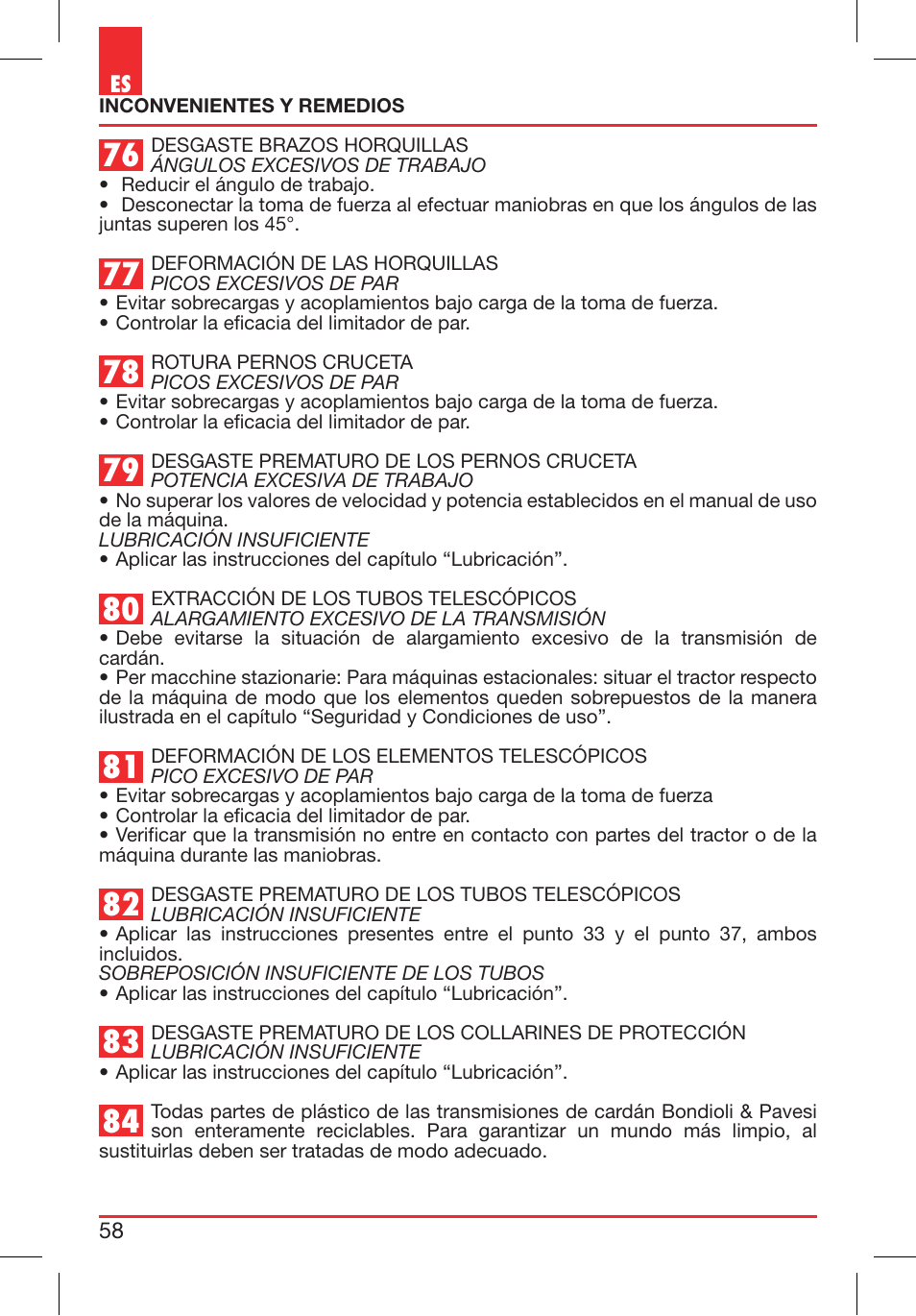 Bondioli&Pavesi 399CEE010_E User Manual | Page 58 / 255