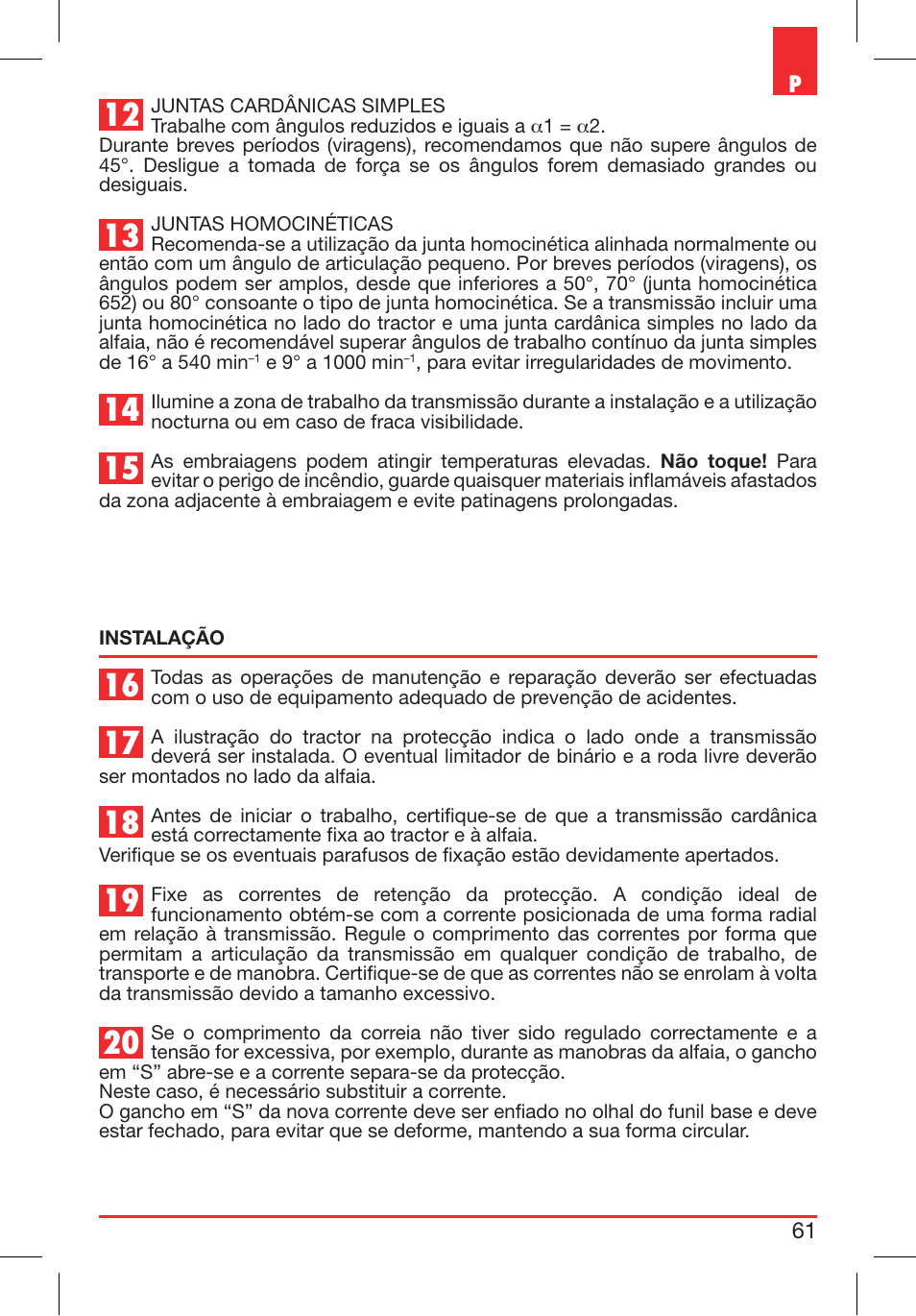 Bondioli&Pavesi 399CEE010_E User Manual | Page 61 / 255