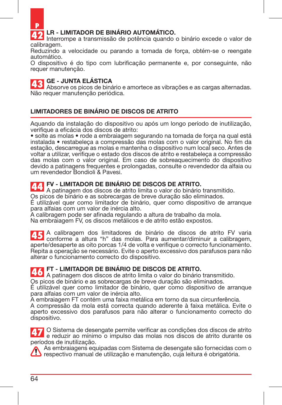 Bondioli&Pavesi 399CEE010_E User Manual | Page 64 / 255