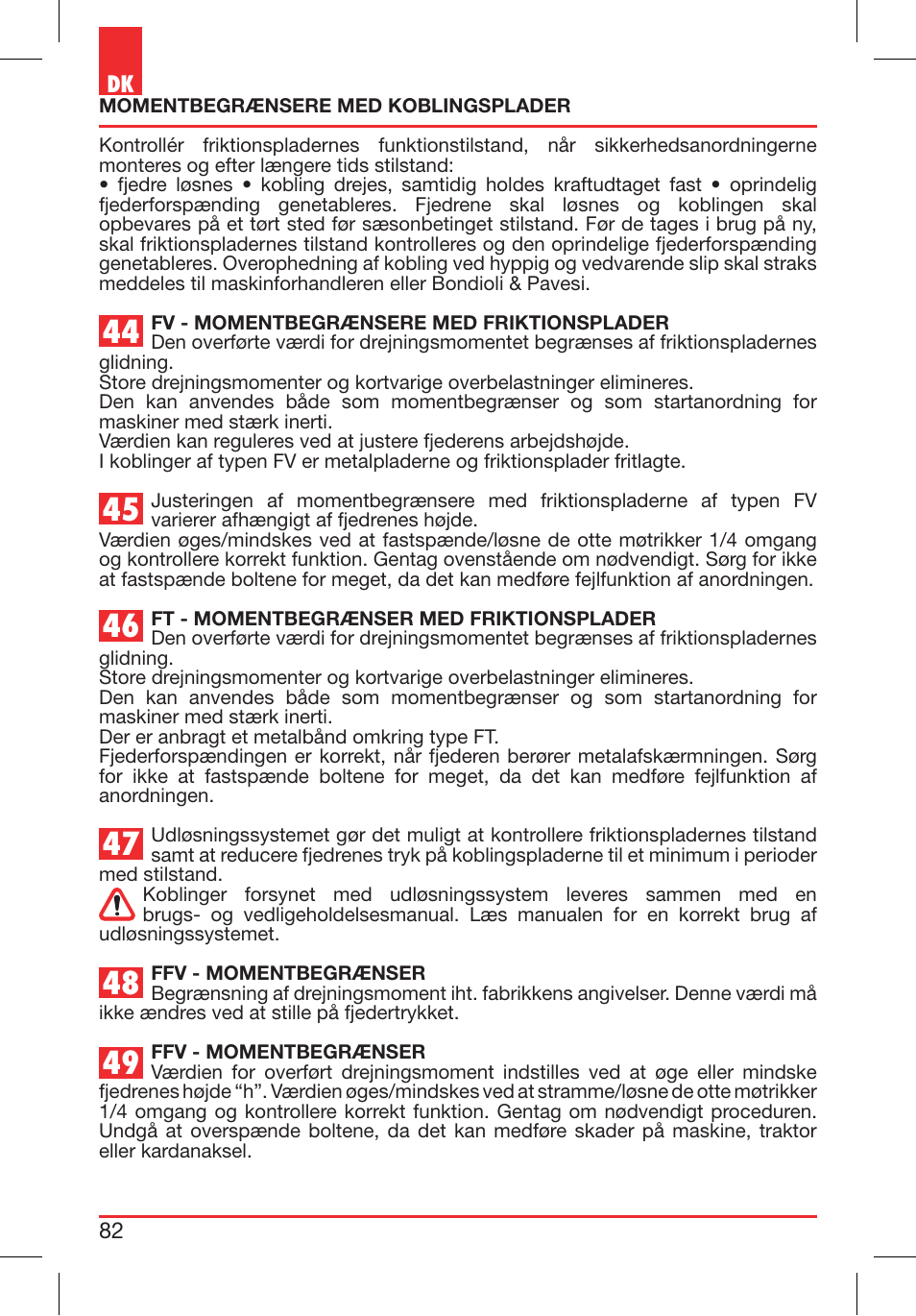 Bondioli&Pavesi 399CEE010_E User Manual | Page 82 / 255