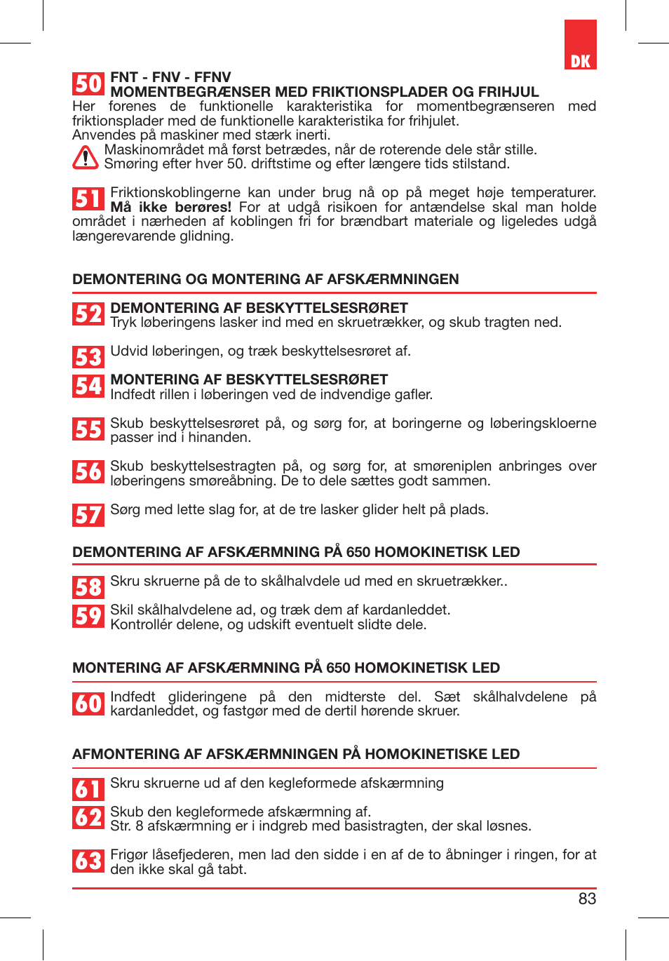 Bondioli&Pavesi 399CEE010_E User Manual | Page 83 / 255
