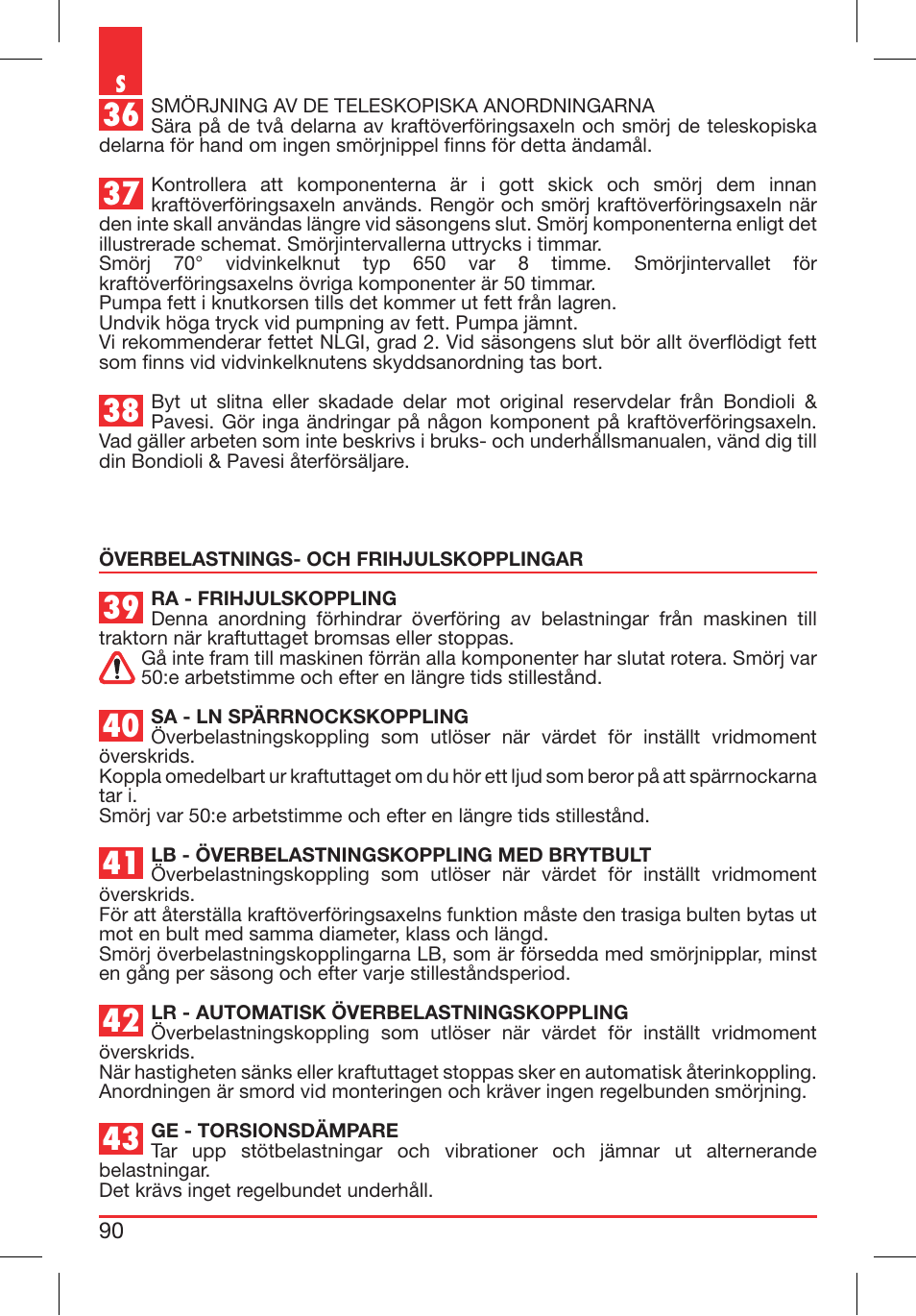 Bondioli&Pavesi 399CEE010_E User Manual | Page 90 / 255