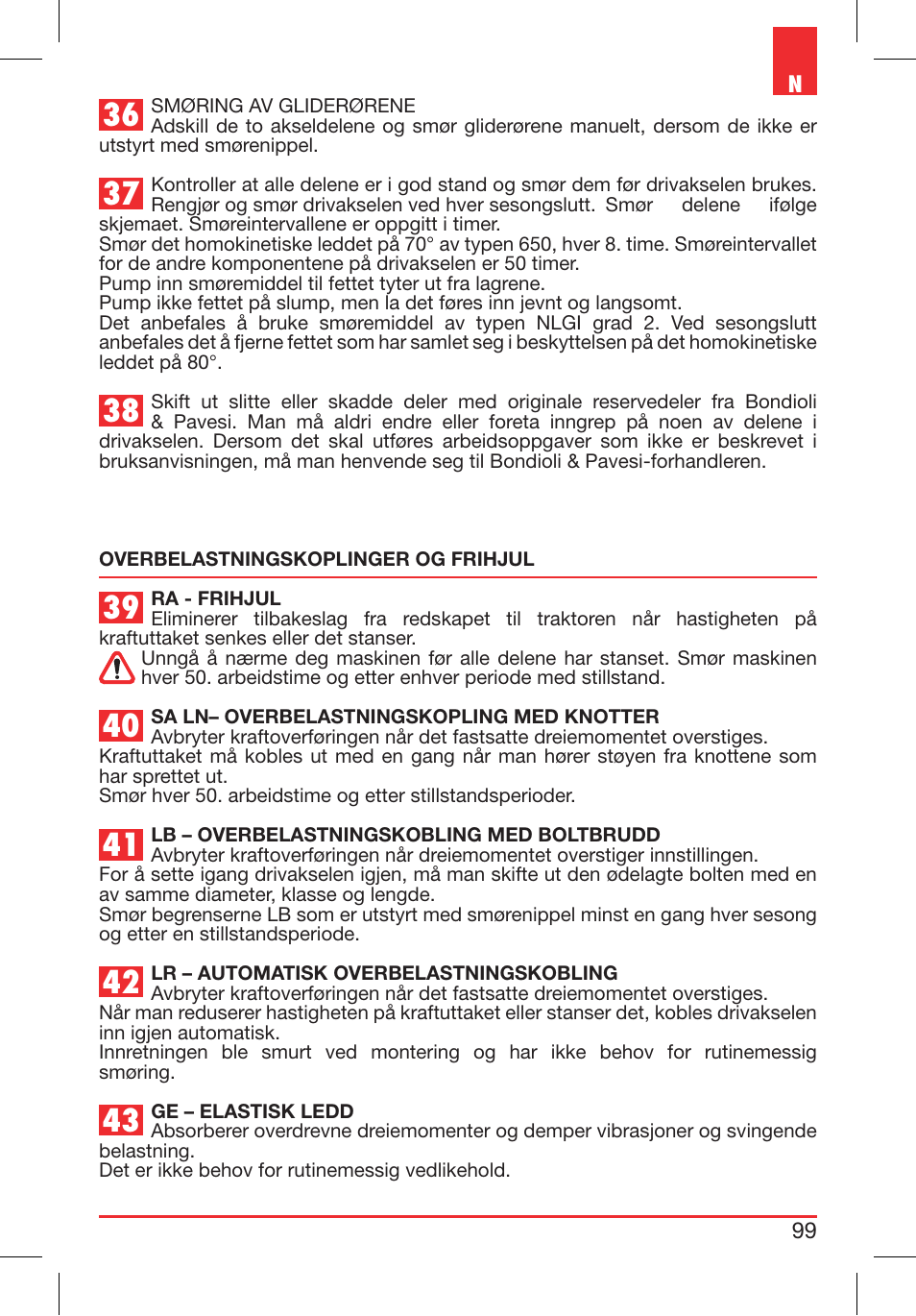 Bondioli&Pavesi 399CEE010_E User Manual | Page 99 / 255