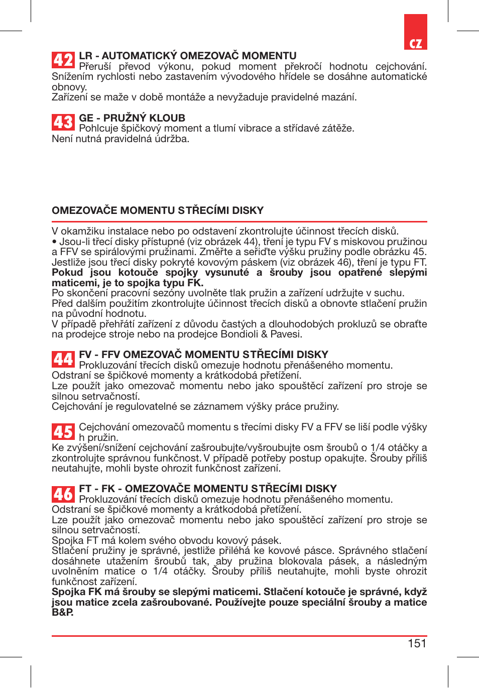 Bondioli&Pavesi 399CEE011_F User Manual | Page 150 / 281