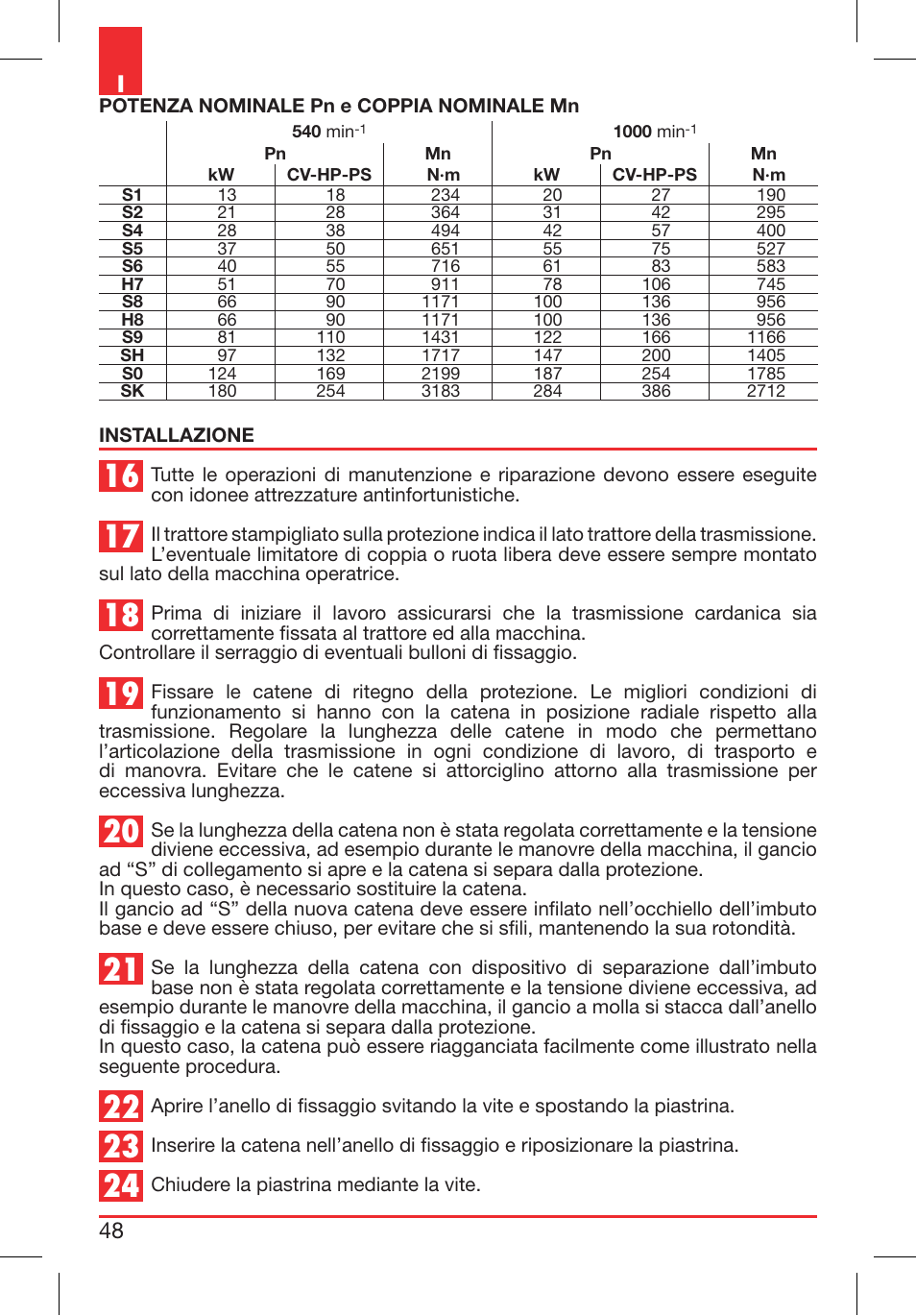 48 i | Bondioli&Pavesi 399CEE011_F User Manual | Page 47 / 281