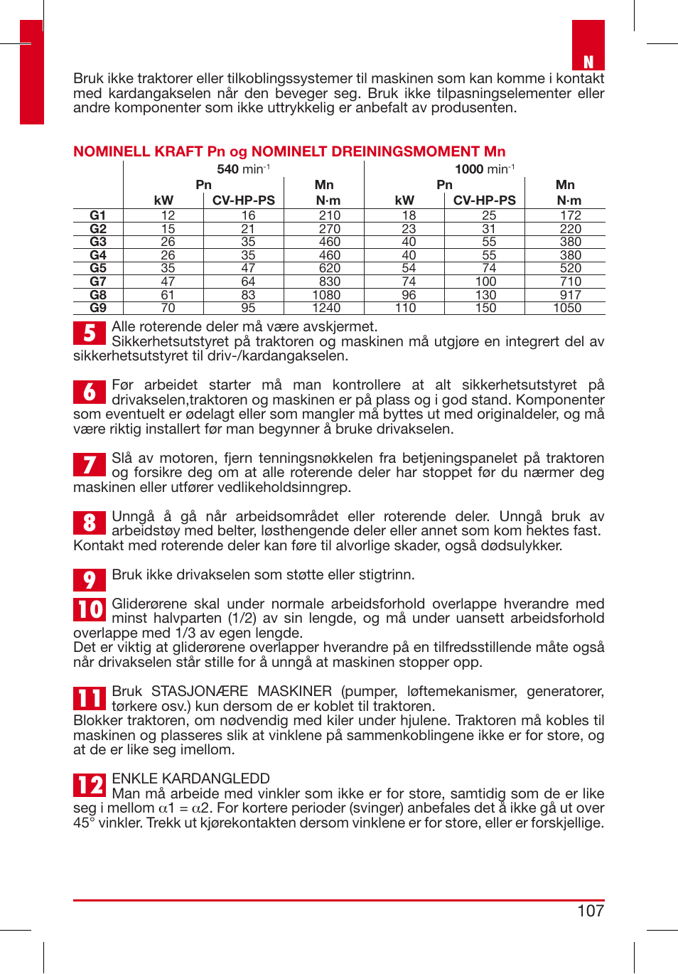 107 n | Bondioli&Pavesi 399CEEG01_D User Manual | Page 107 / 283