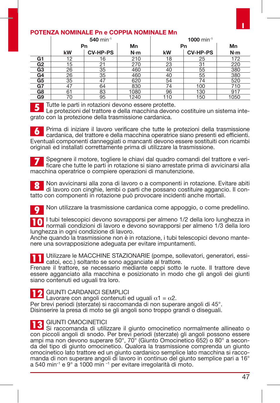 47 i | Bondioli&Pavesi 399CEEG01_D User Manual | Page 47 / 283