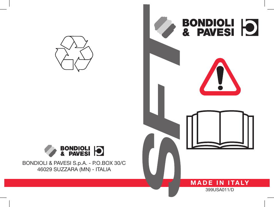 Bondioli&Pavesi 399USA011_D User Manual | 87 pages