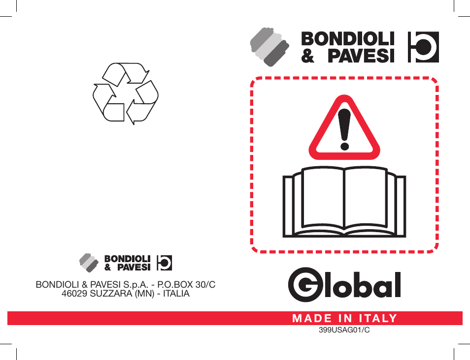 Bondioli&Pavesi 399USAG01_C User Manual | 87 pages