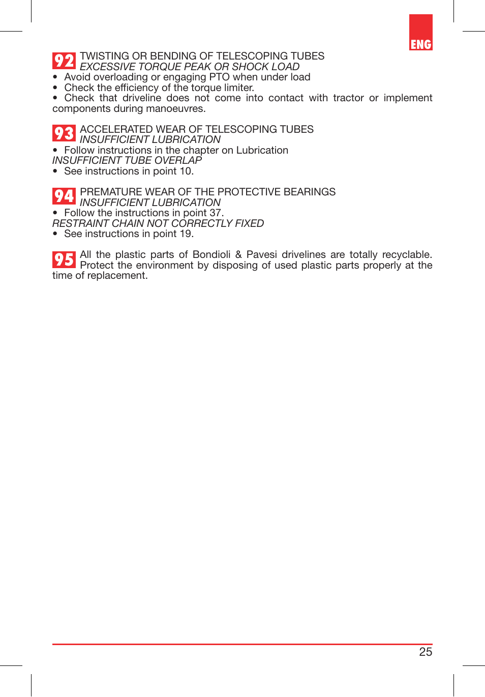 Bondioli&Pavesi 399USAG01_C User Manual | Page 25 / 87