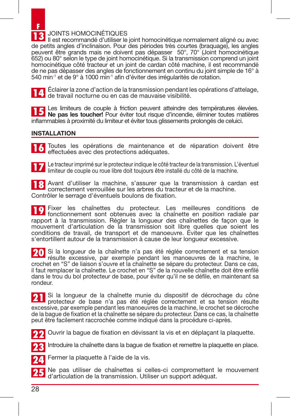 Bondioli&Pavesi 399USAG01_C User Manual | Page 28 / 87