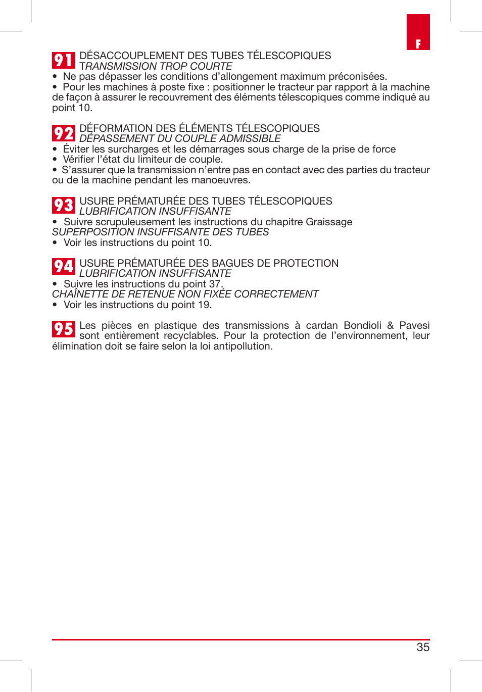 Bondioli&Pavesi 399USAG01_C User Manual | Page 35 / 87