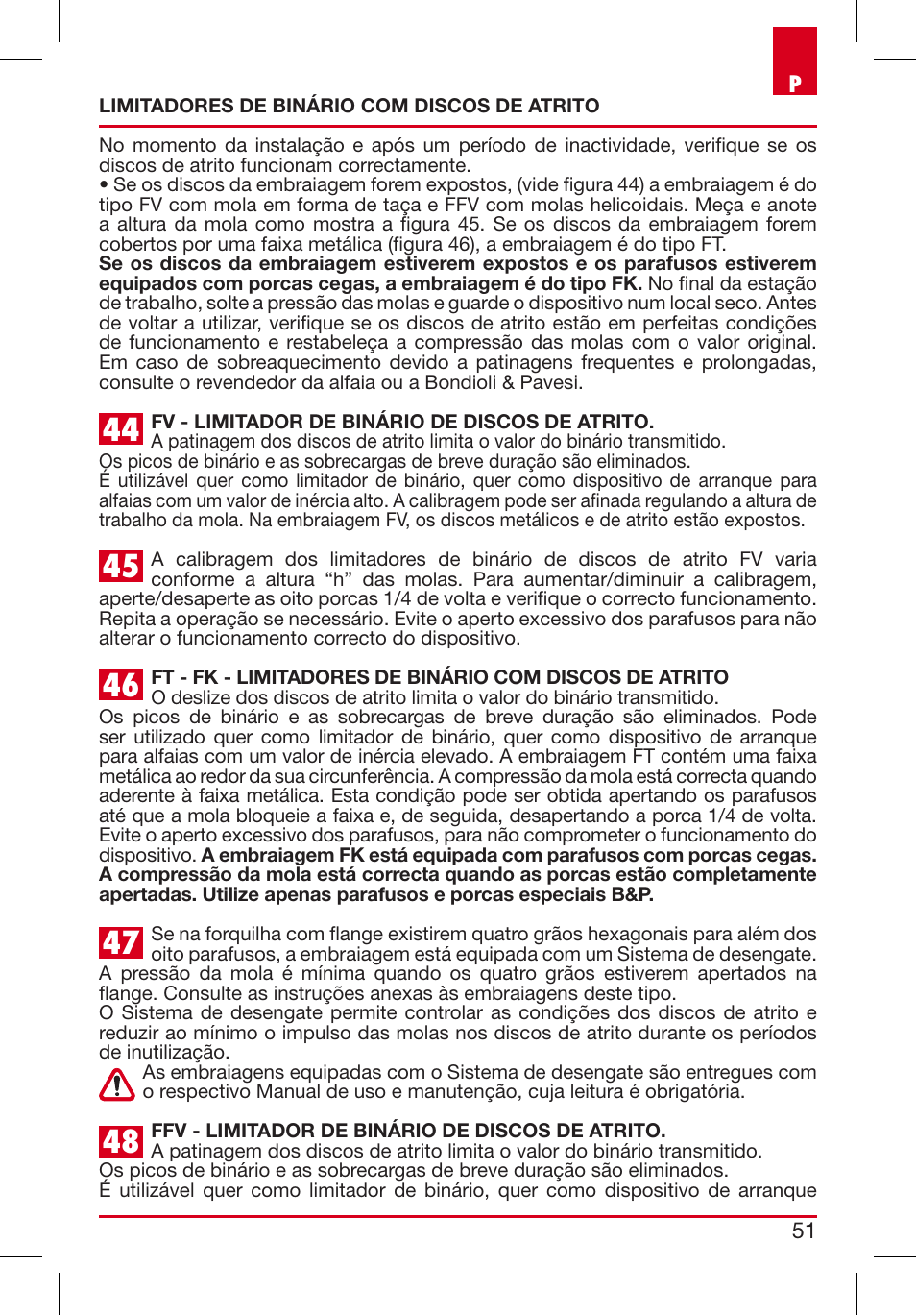 Bondioli&Pavesi 399USAG01_C User Manual | Page 51 / 87