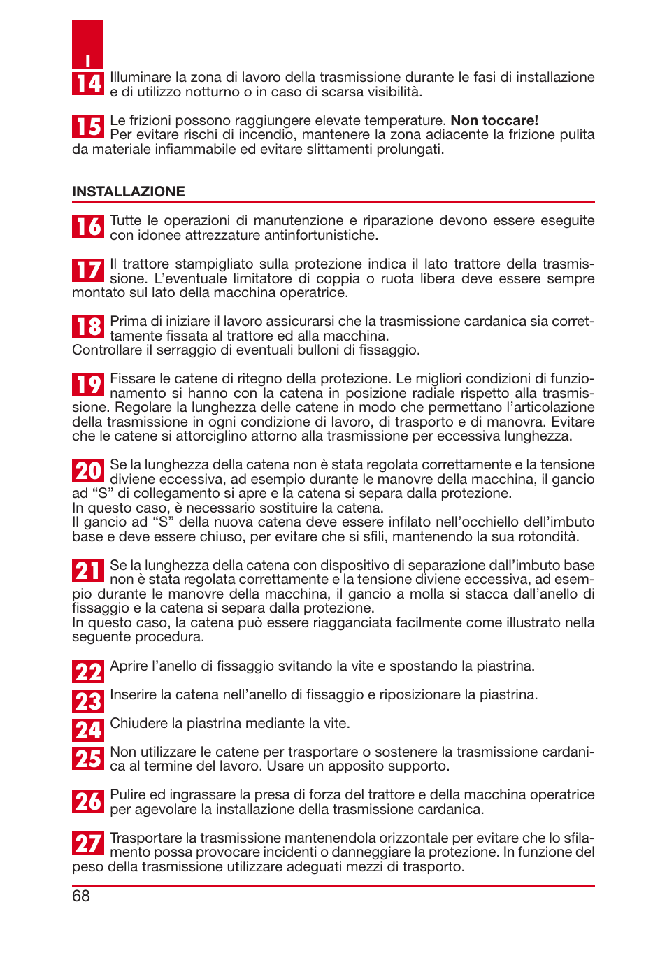 Bondioli&Pavesi 399USAG01_C User Manual | Page 68 / 87