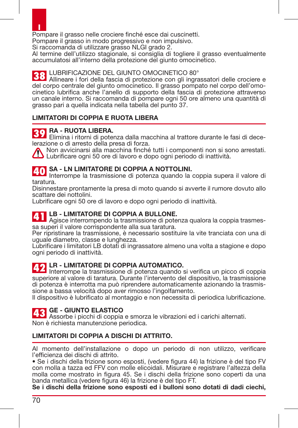 Bondioli&Pavesi 399USAG01_C User Manual | Page 70 / 87