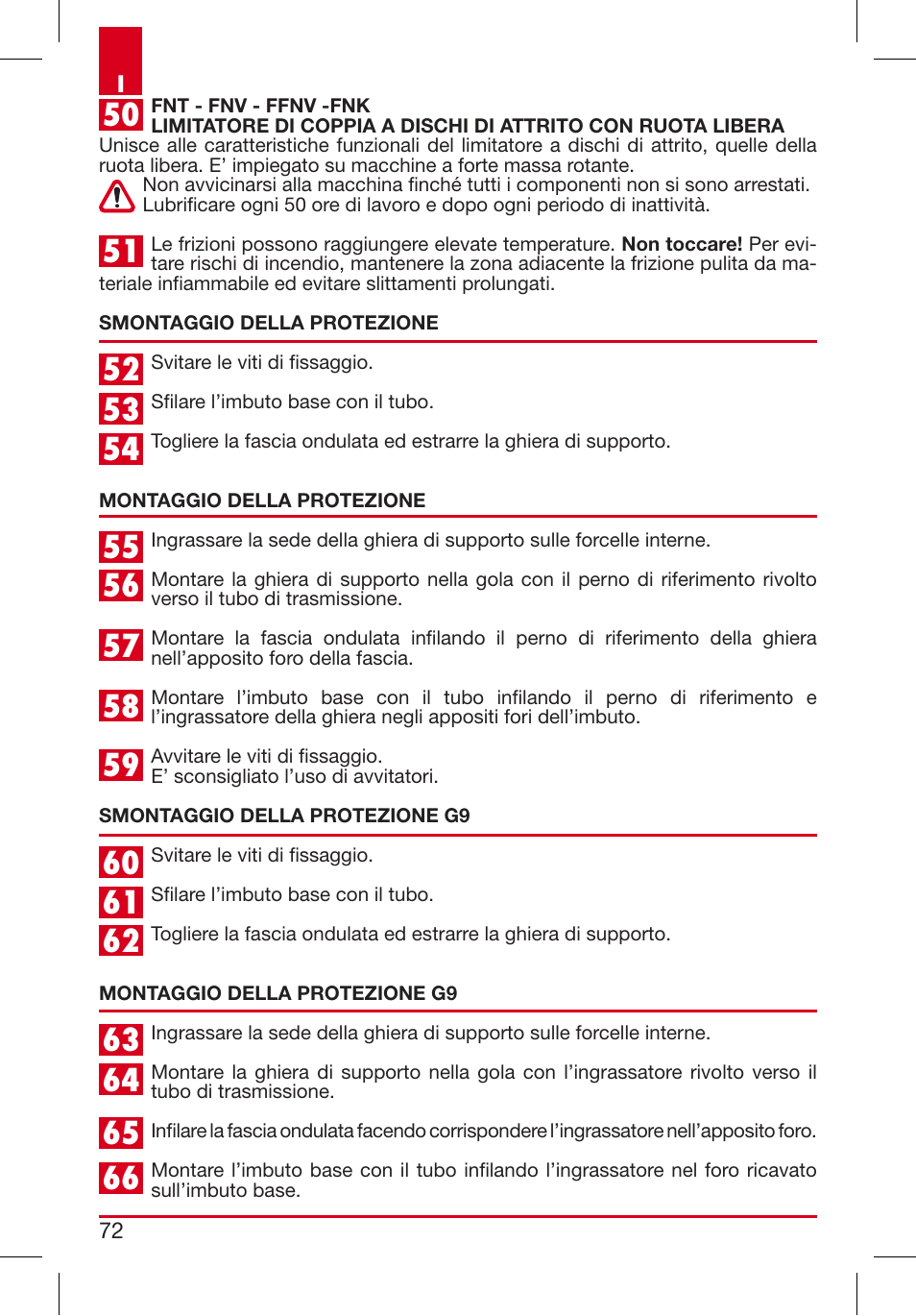 Bondioli&Pavesi 399USAG01_C User Manual | Page 72 / 87