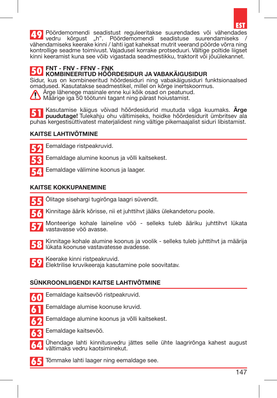 Bondioli&Pavesi 399CEBR15_A User Manual | Page 147 / 255