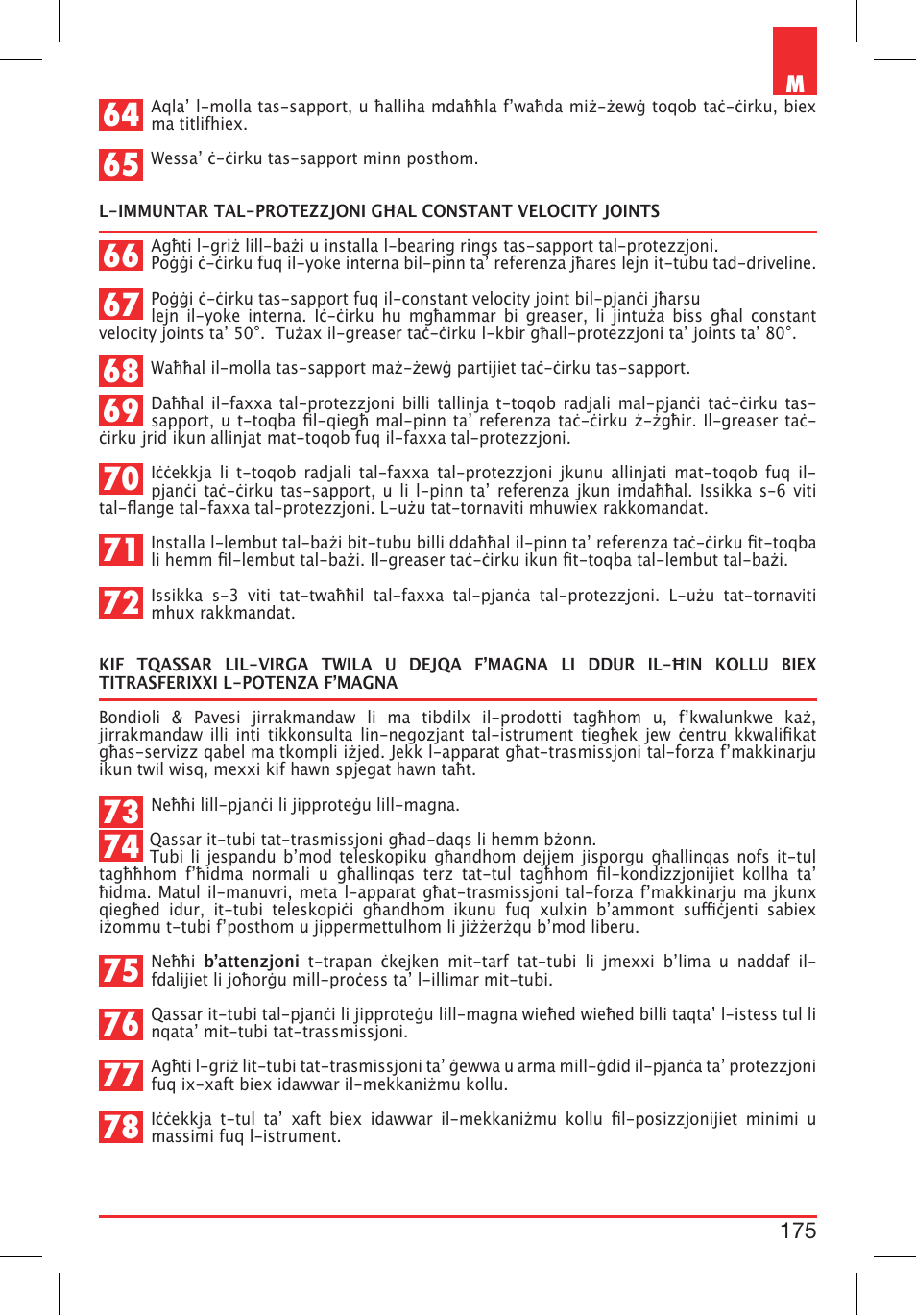 Bondioli&Pavesi 399CEBR15_A User Manual | Page 175 / 255