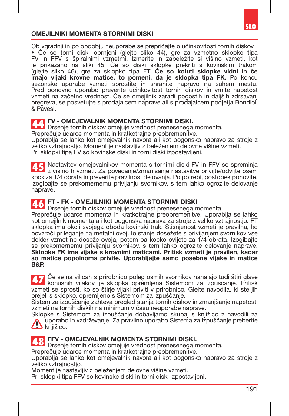 Bondioli&Pavesi 399CEBR15_A User Manual | Page 191 / 255