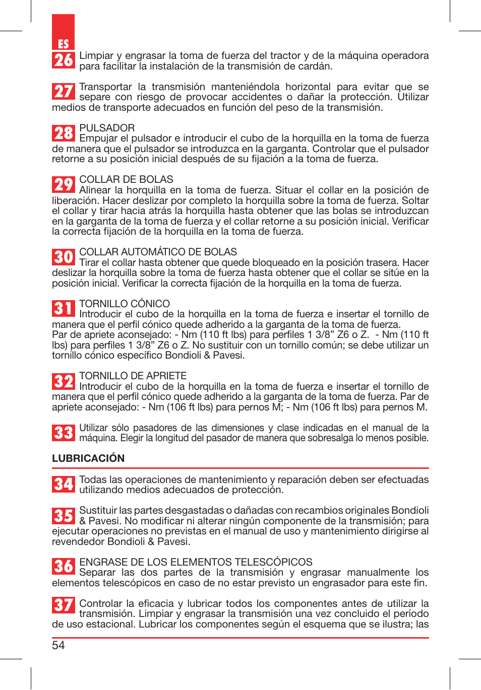 Bondioli&Pavesi 399CEBR15_A User Manual | Page 54 / 255