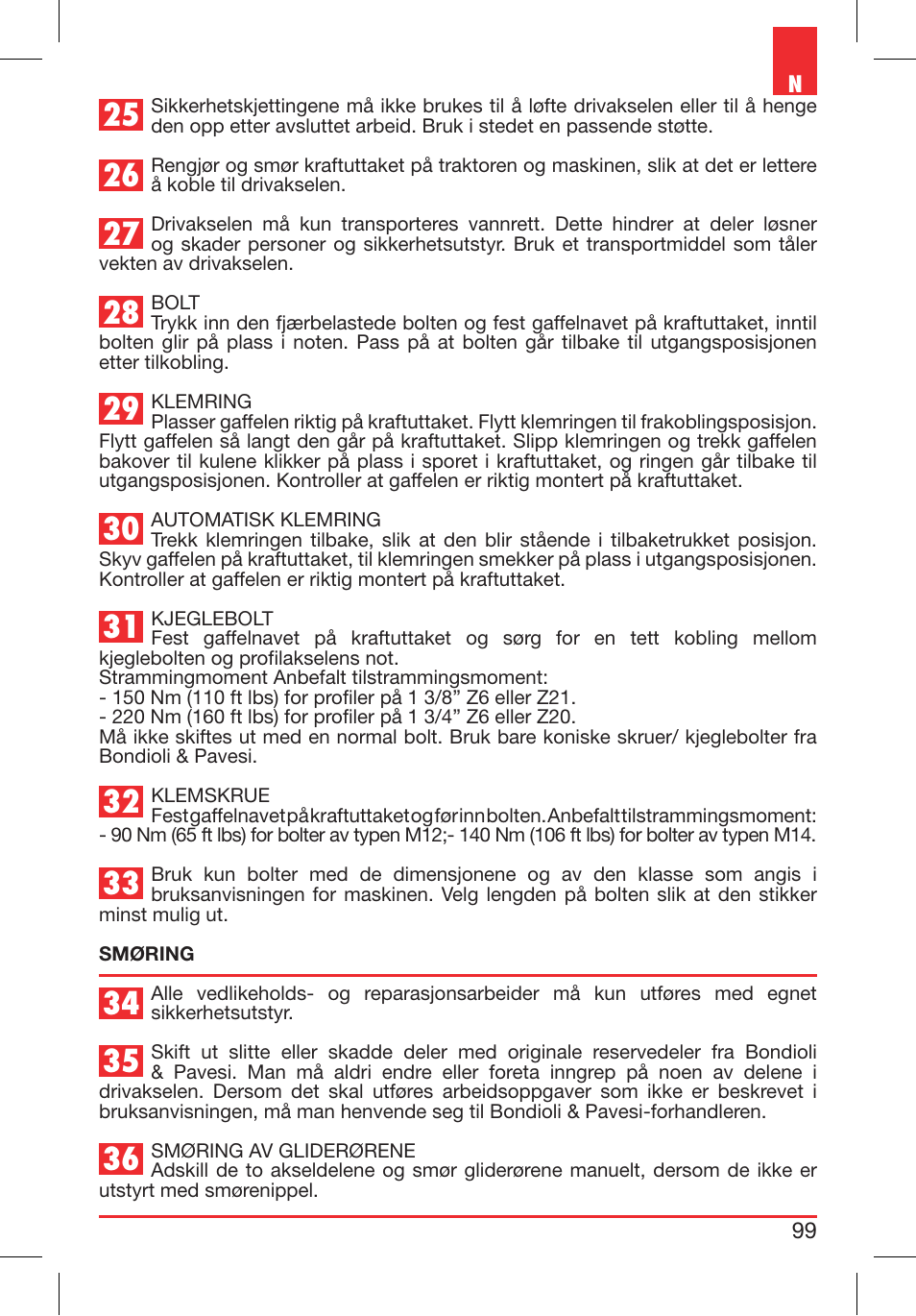 Bondioli&Pavesi 399CEBR15_A User Manual | Page 99 / 255