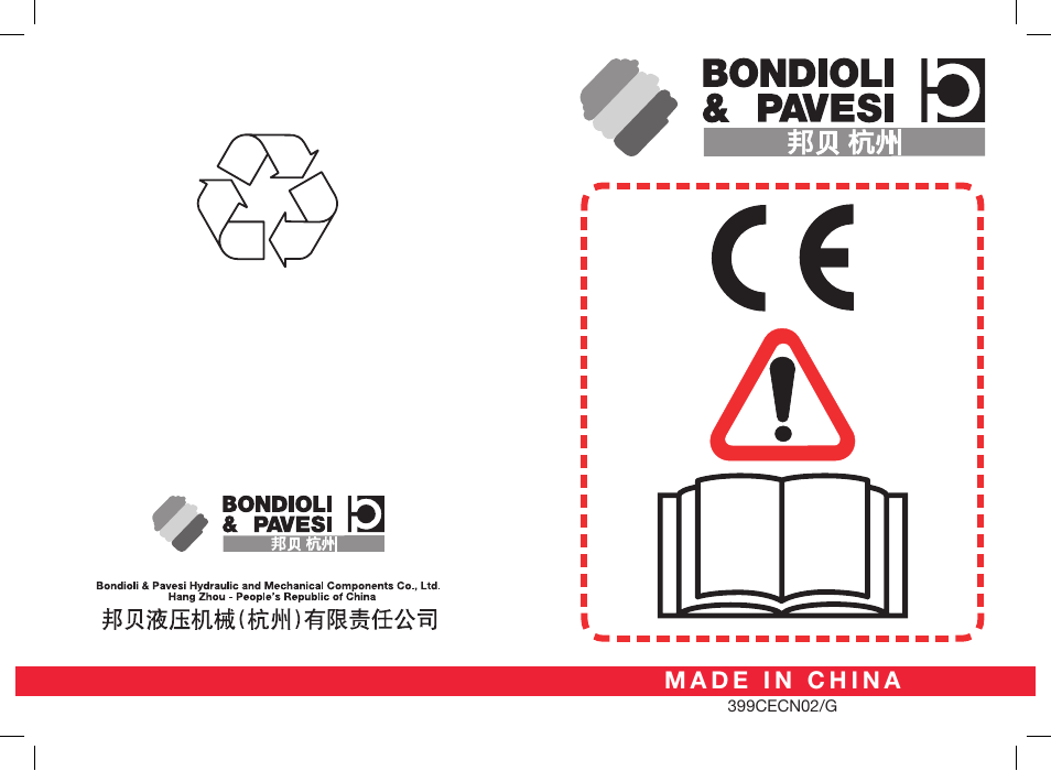 Bondioli&Pavesi 399CECN02_G User Manual | 171 pages