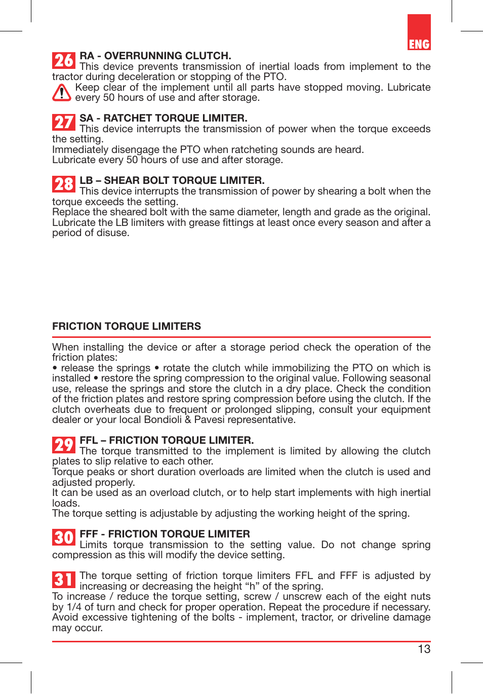 Bondioli&Pavesi 399CECN02_G User Manual | Page 13 / 171
