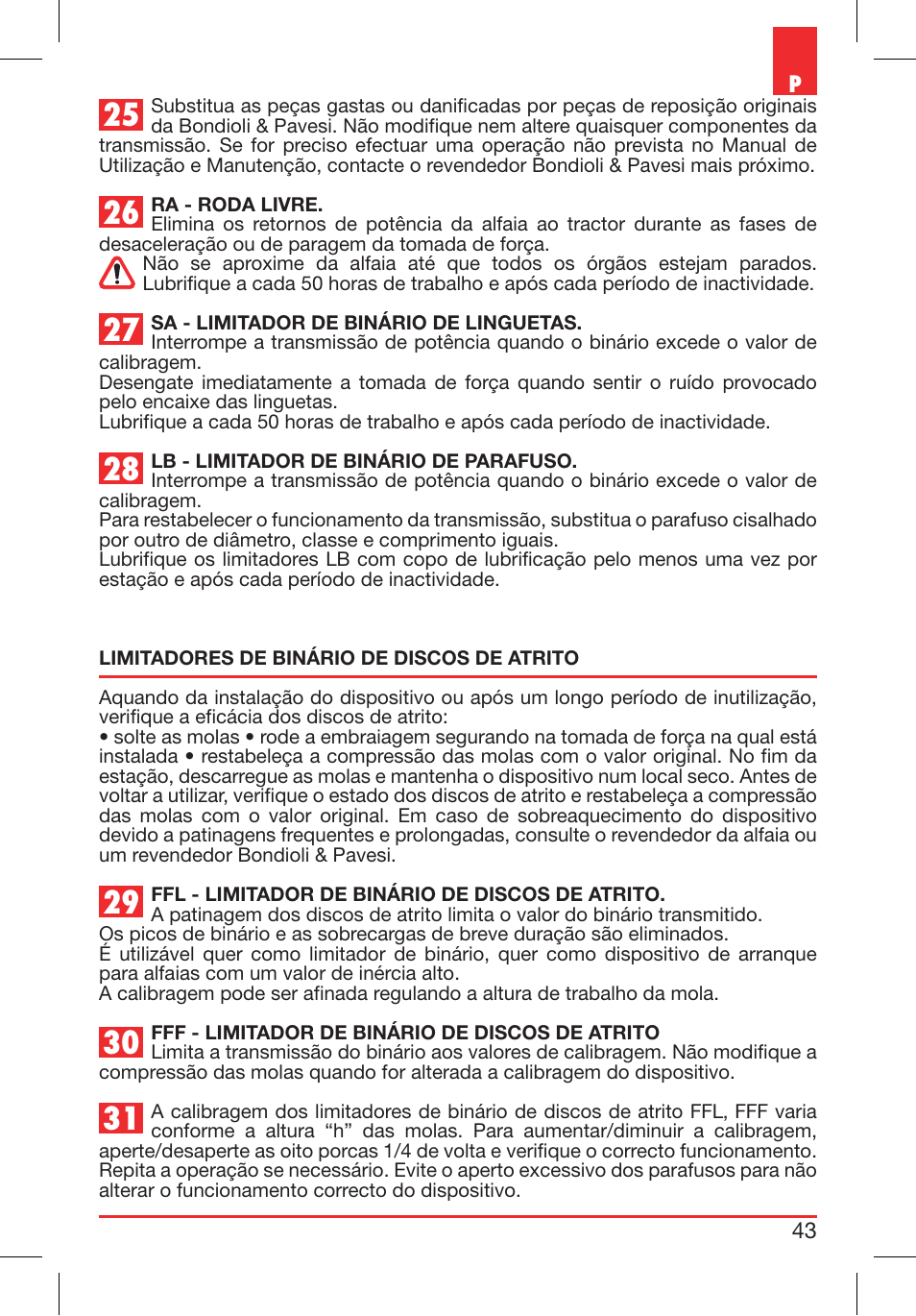 Bondioli&Pavesi 399CECN02_G User Manual | Page 43 / 171