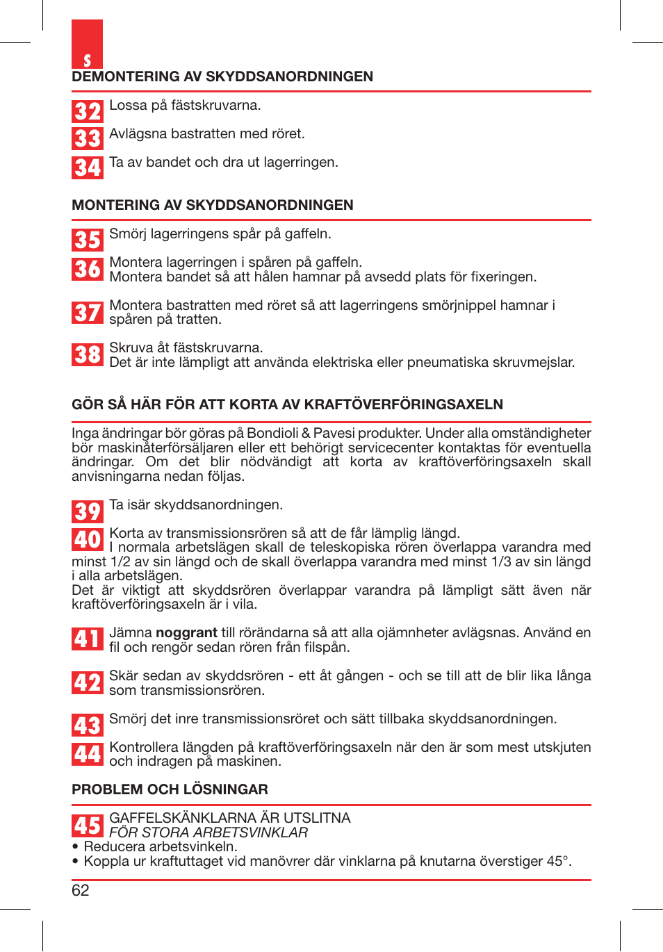 Bondioli&Pavesi 399CECN02_G User Manual | Page 62 / 171