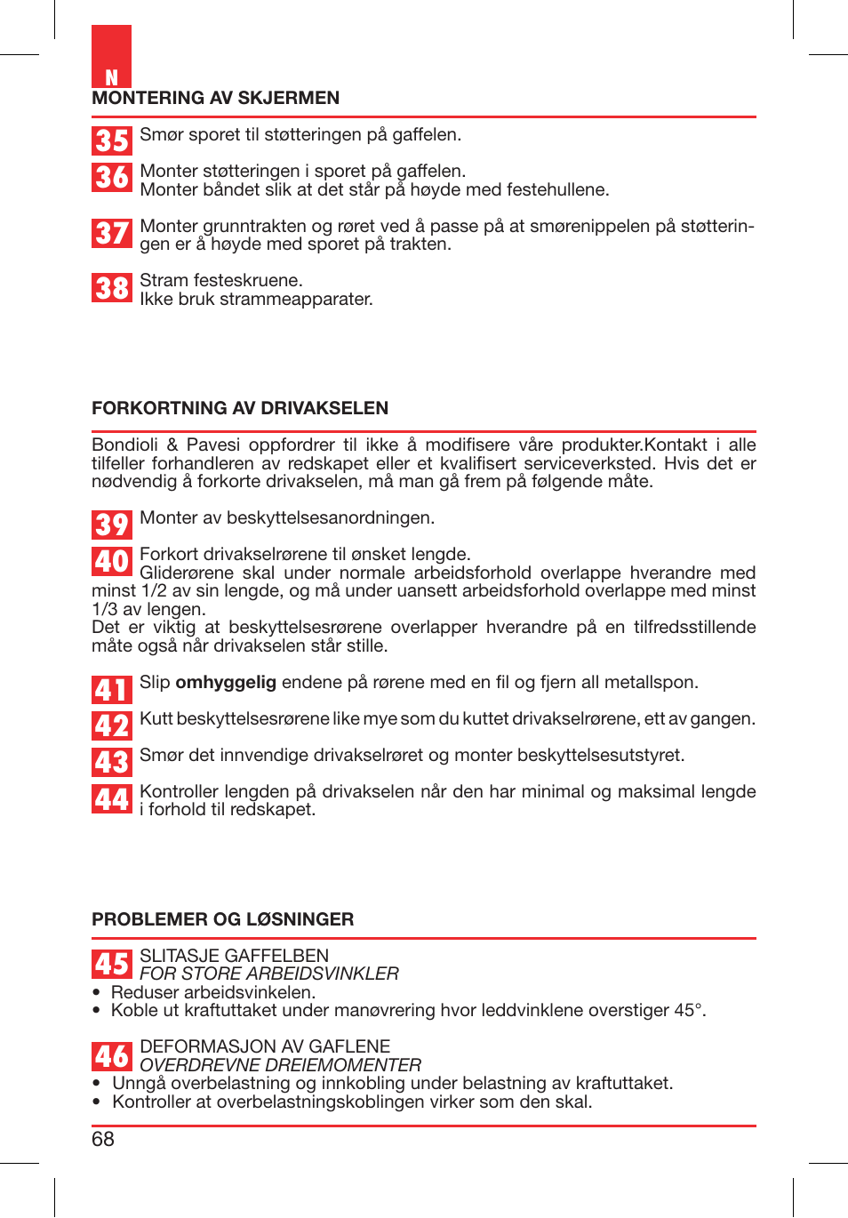 Bondioli&Pavesi 399CECN02_G User Manual | Page 68 / 171