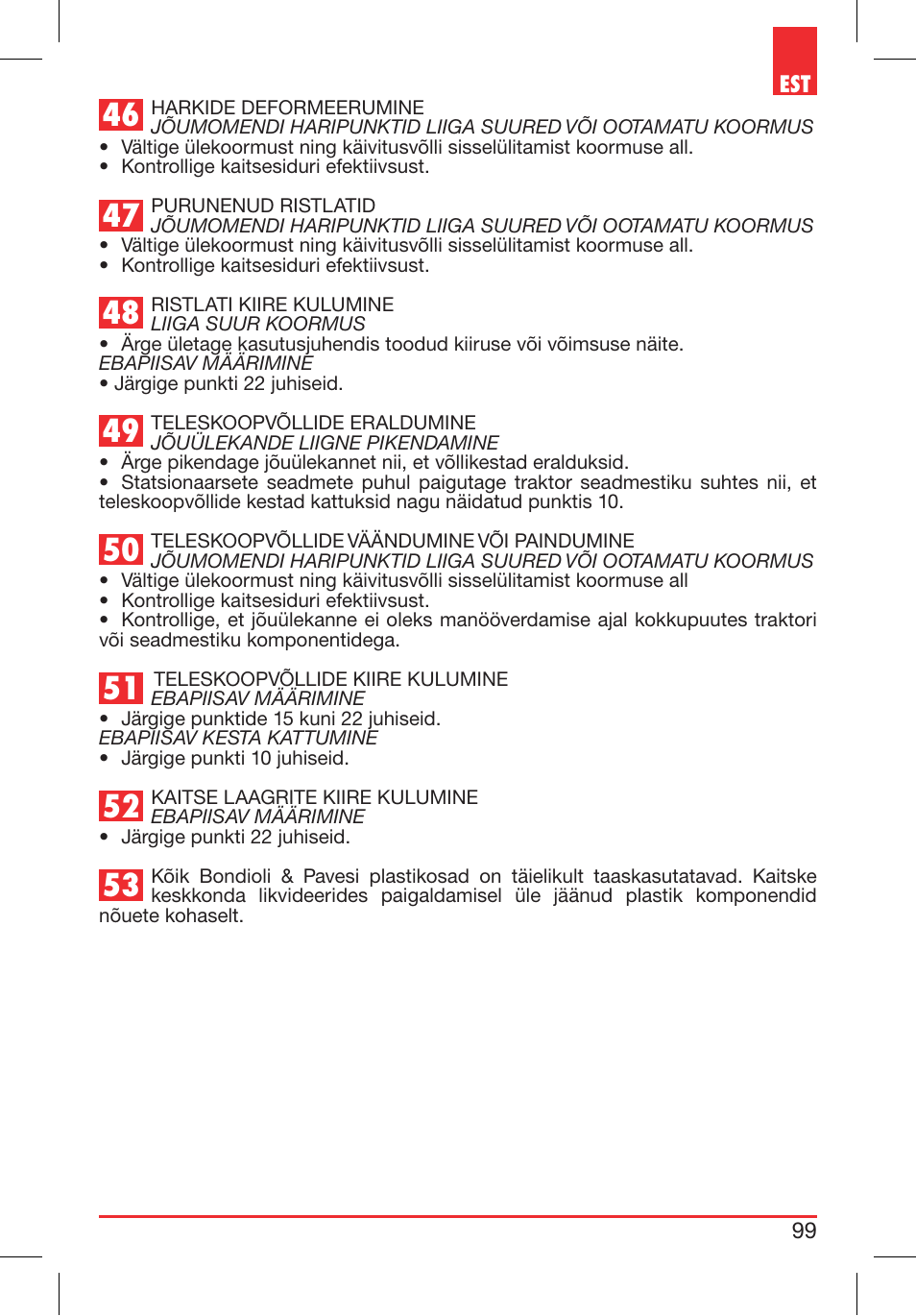 Bondioli&Pavesi 399CECN02_G User Manual | Page 99 / 171