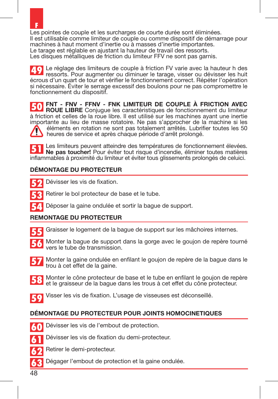 Bondioli&Pavesi 399USBR15 User Manual | Page 48 / 51