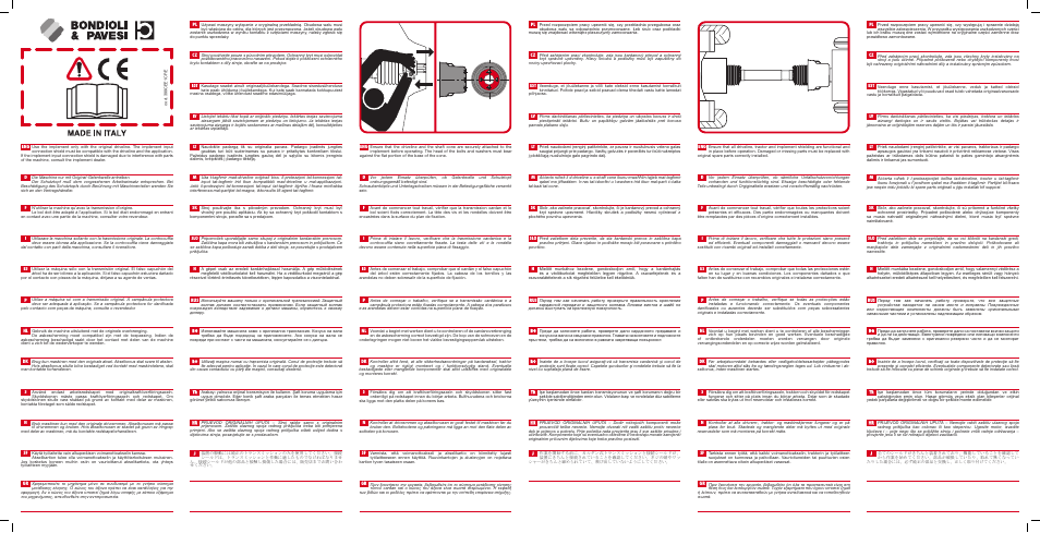Bondioli&Pavesi 399CEE1CF_E User Manual | 2 pages