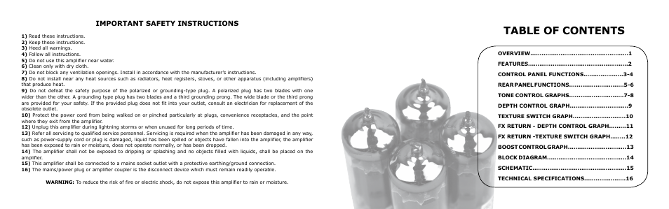 VHT Special 12/20 RT Head User Manual | Page 2 / 11