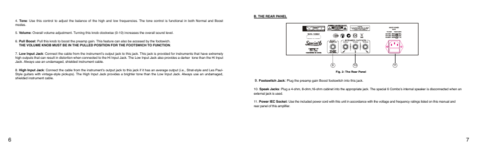 VHT Special 6 Head User Manual | Page 4 / 7