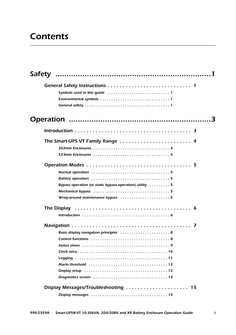 American Power Conversion 200/208 V User Manual | Page 5 / 52