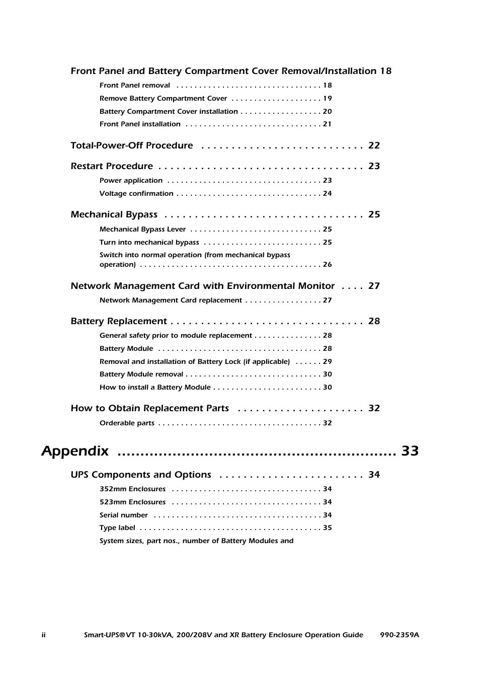 Appendix | American Power Conversion 200/208 V User Manual | Page 6 / 52