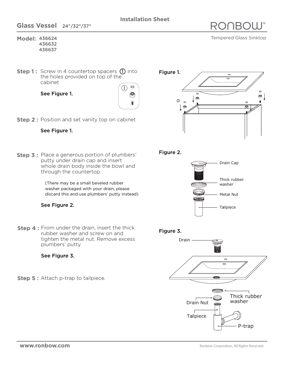 Ronbow 436637 User Manual | 1 page