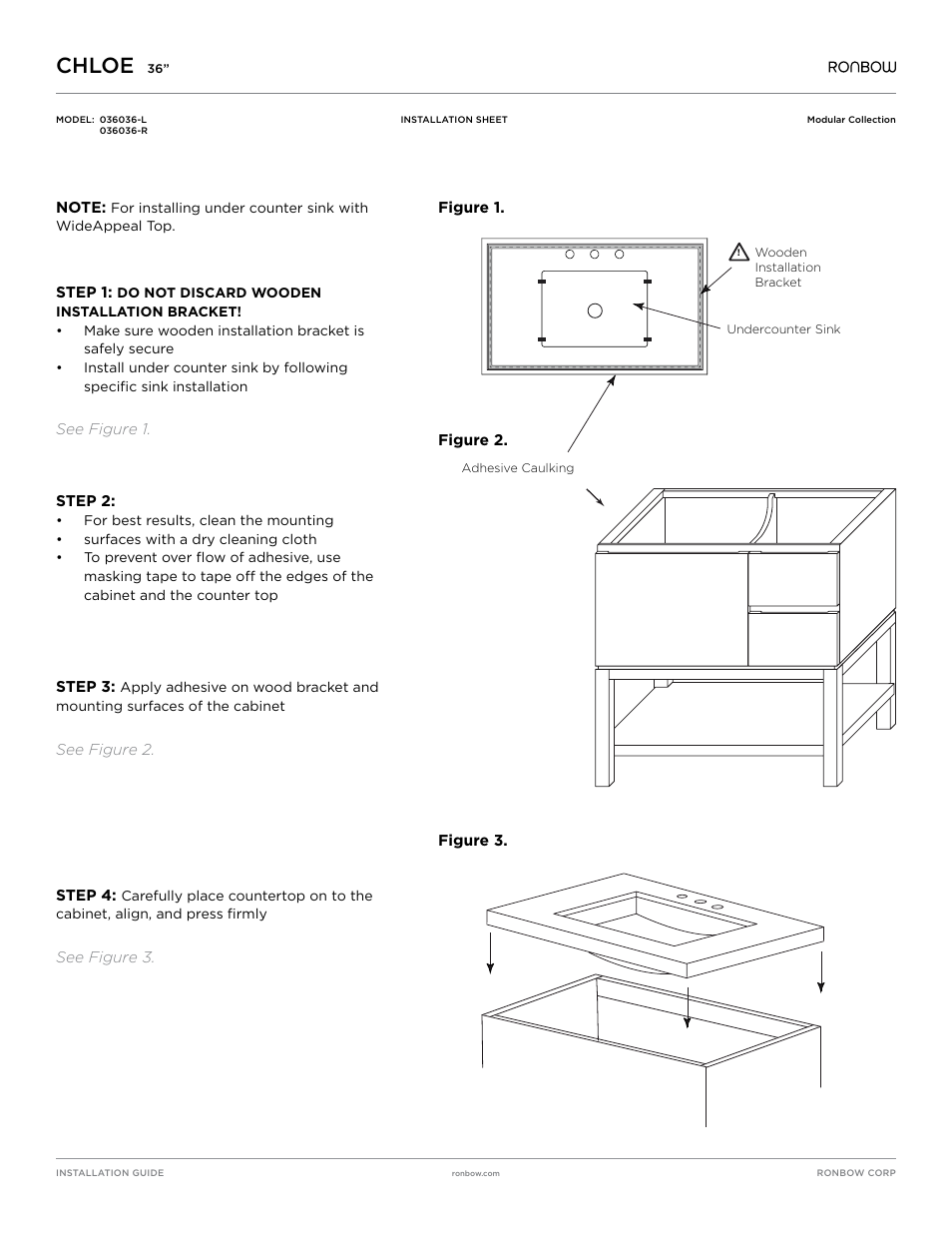 Chloe | Ronbow Chloe User Manual | Page 2 / 2