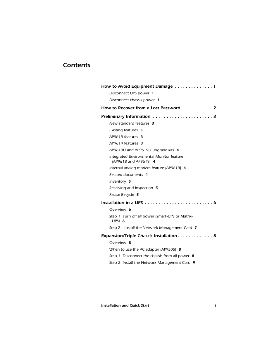American Power Conversion AP9619 User Manual | Page 3 / 26