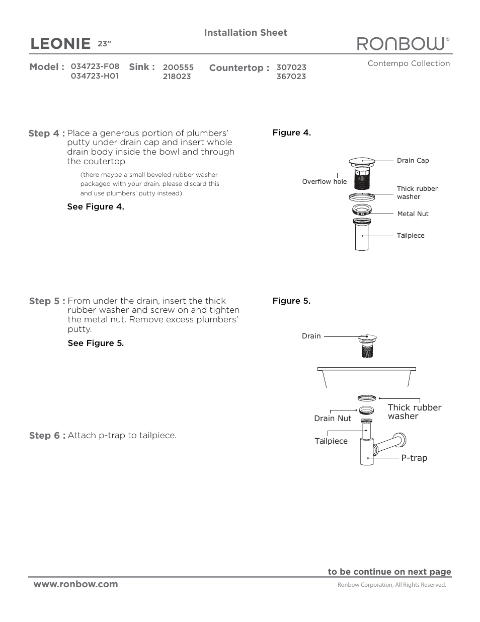 Leonie | Ronbow Leonie User Manual | Page 2 / 3