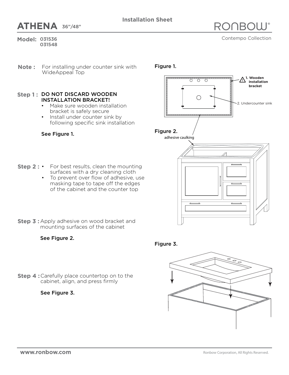 Athena | Ronbow Athena User Manual | Page 2 / 2