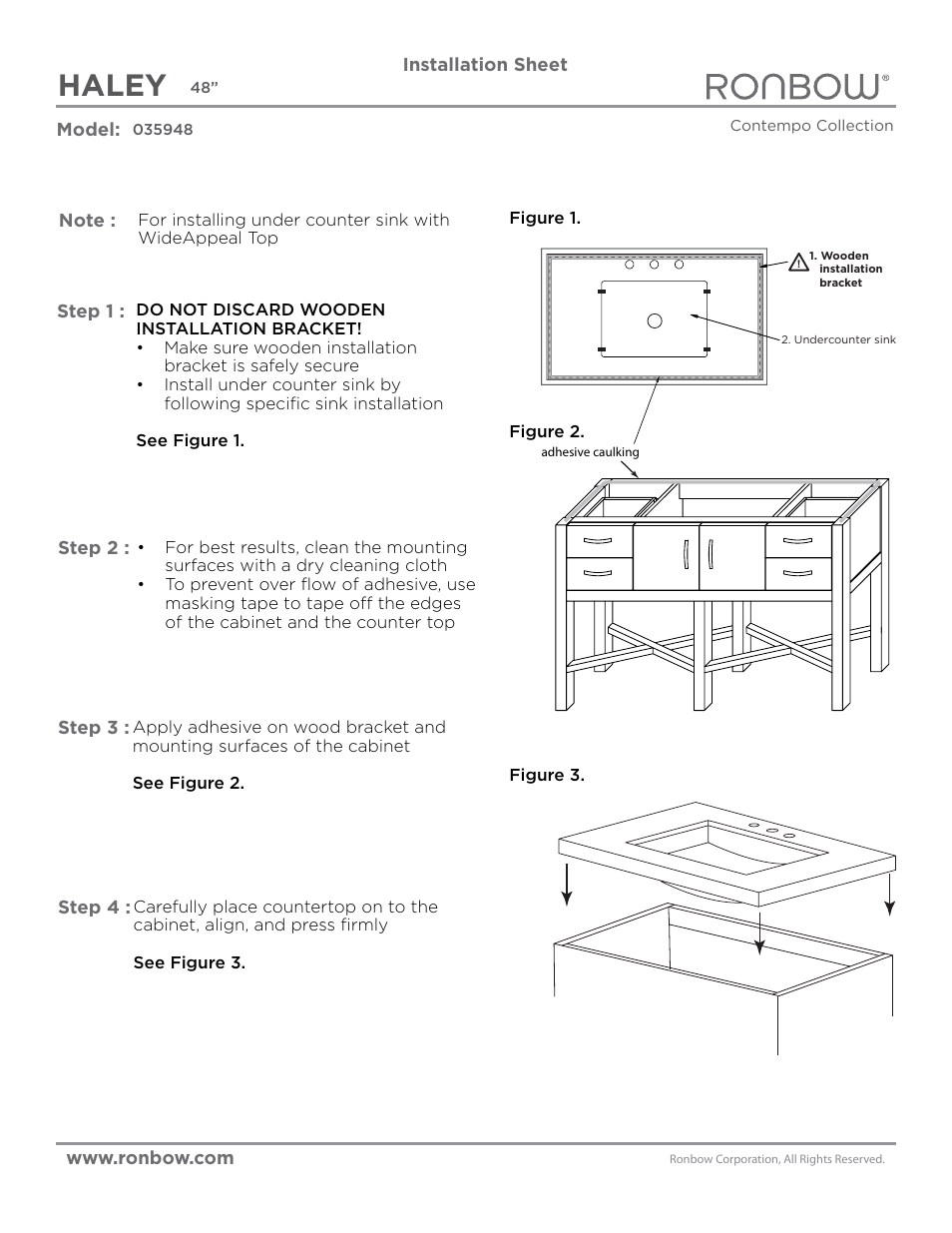 Haley | Ronbow Haley User Manual | Page 2 / 2
